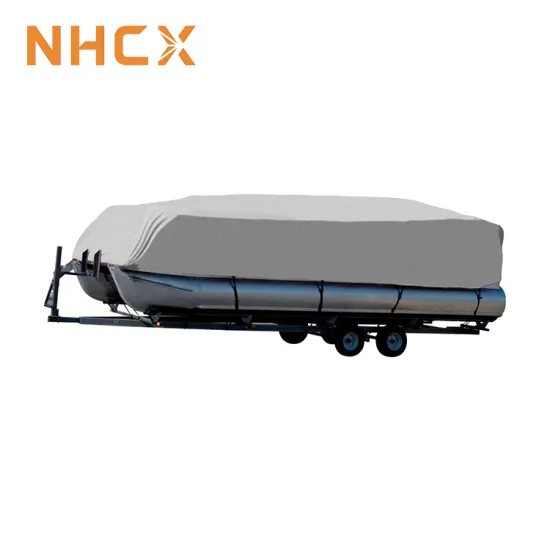 Waterproof Gray UV-Protector Universal Trailerable Boat Cover for NHCX Fits Length 17' 18' 19'