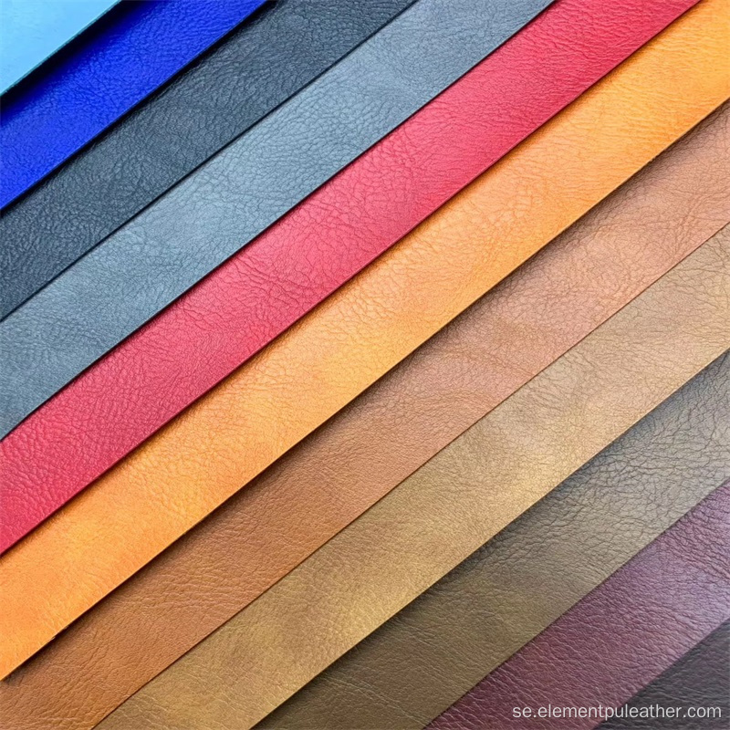 Färg syntetiskt läderbaserad non-woven fabric