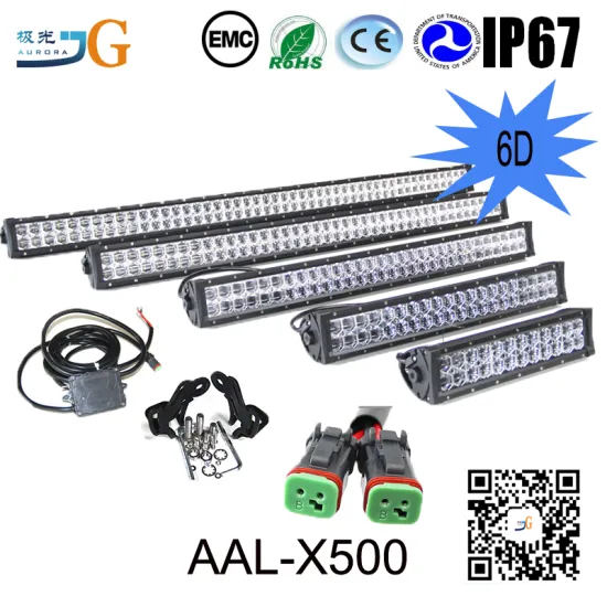 Auto lighting Car Light Bars 12V 24V 6D Lens 500w 51" led light bar for offroad 4x4 SUV