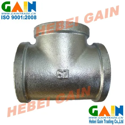 Galvanzied Malleable Iron Pipe Fittings tee/ SZ brand