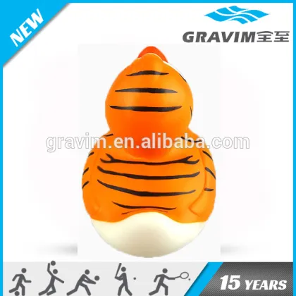 tiger stripes custom design plastic duck,bath toy duck,cheap duck