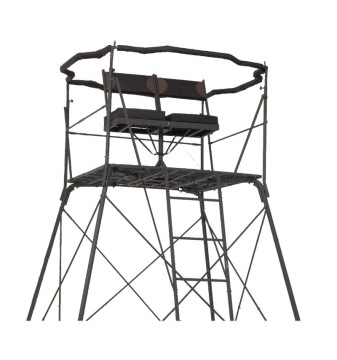 Stand tripod berburu 2 orang yang dapat disesuaikan dengan kursi belakang untuk dudukan rusa