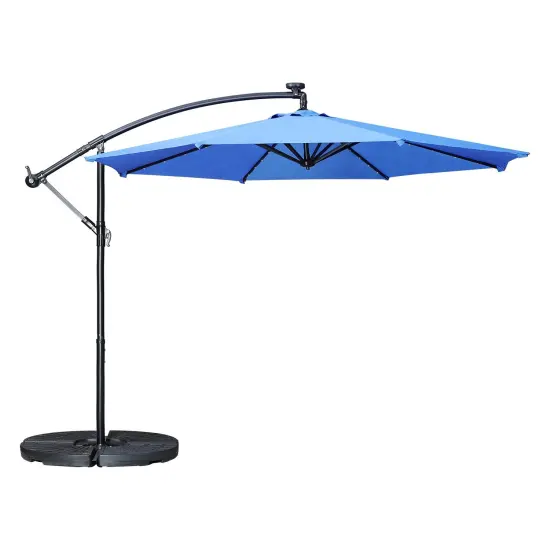 3m Round Large Size Bead Beach Banana Sun Shelter with LED Light