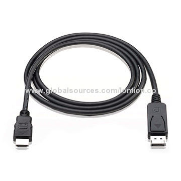 Thunderbolt DisplayPort to HDMI Cable with Audio in Black