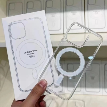 Wholesale Clear Magnetic Phone Cases for iPhone 12, 13, 14, 15 - Transparent Wireless Charging Cases