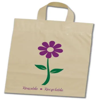 Custom Loop Handle Plastic Shopping Bag