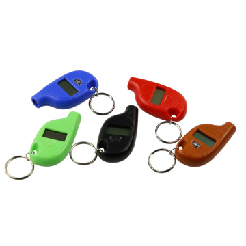 Portable Mini Tire Pressure Gauge with Keychain - 100psi Digital Air Pressure Monitor