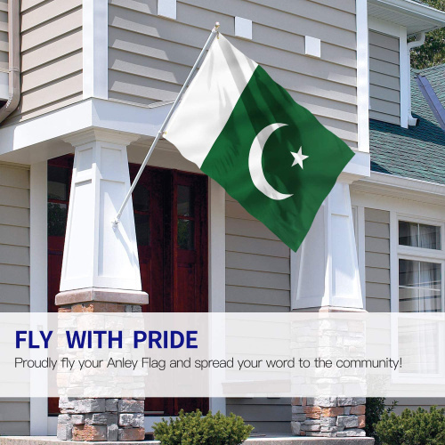 Pakistan Flags Polyester with Brass Grommets 3x5 Ft