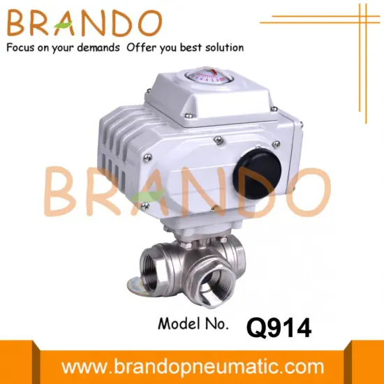 1'' 3 Way Ball Valve With Electric Actuator