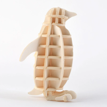 クリエイティブ 3D ペンギン木製ジグソーパズル