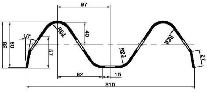 highway W barrier profile