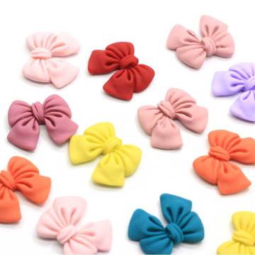 Flatback résine Multi taille Bowknot papillon noeud papillon Cabochon breloques 100 pièces / sac porte-clés bricolage Art déco bijoux ornement boutique