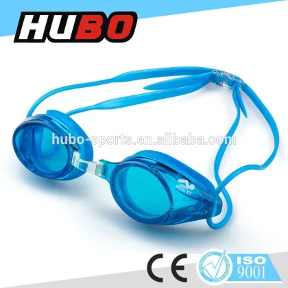 2015 safety summer sports glasses blue lens anti fog myopia swimming goggles