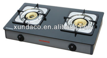 Toughened glass 2 burner gas stove gas cooker