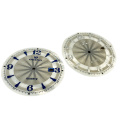 UP 시간 마커가있는 Guilloche Pattern Pearl Dial