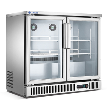 Commercial Fridge: 2 Glass Door Back Bar Cooler