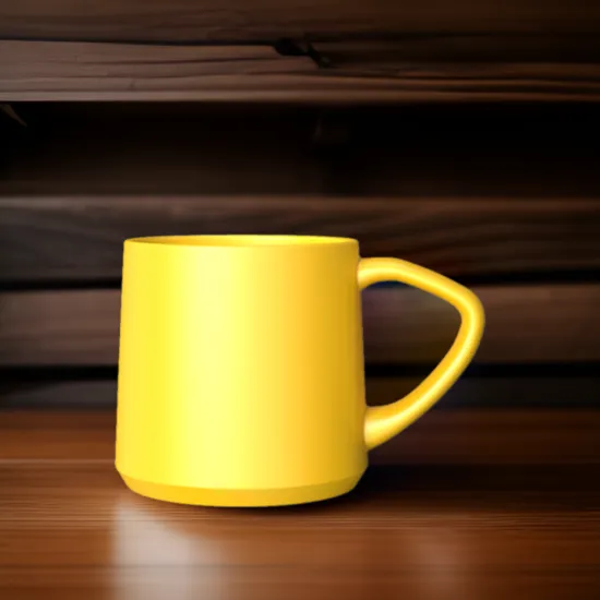 DHPO Porcelain Coffee Mugs 8 Ounce - Modern Design for Hot & Cold Drinks