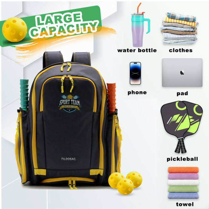 Durable Pickleball Bag with Insulated Compartment