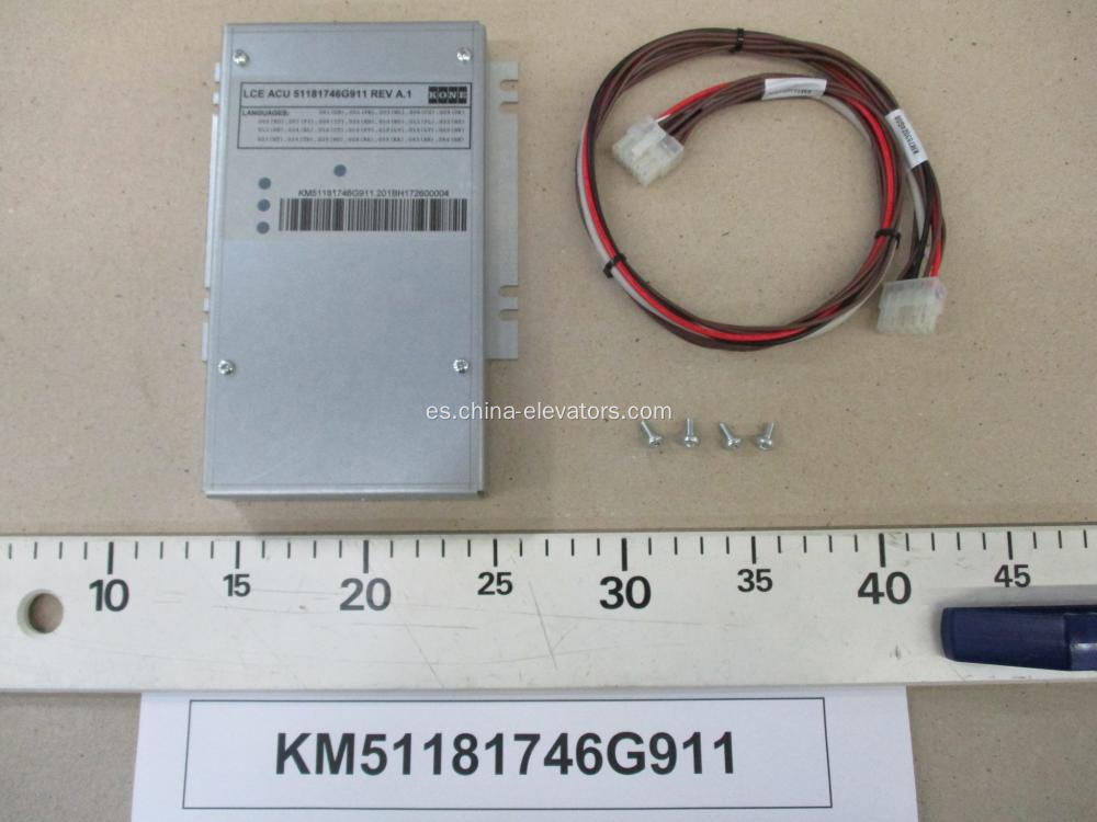 PAQUETE KM51181746G911 LCE ACU para ascensores KONE