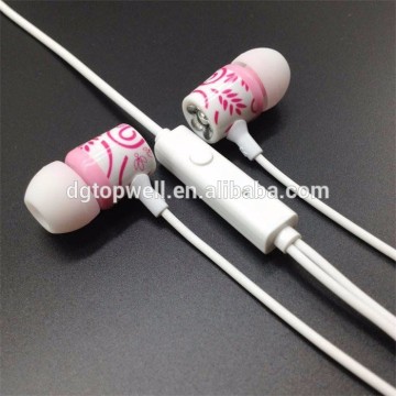 cute design bling bling cellphone earphone for claire's girls