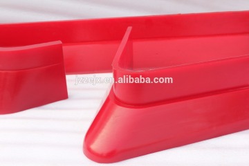 V plow discharger blade: polyurethane side arms