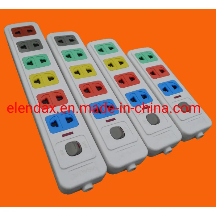 Универсальная 6-контактная розетка-удлинитель E1006S