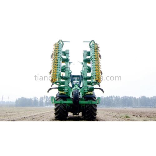 Agricultural implement folding type tractor subsoiler plough