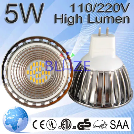 110/220V 5w high lumen 110/220V SMD led spotlight