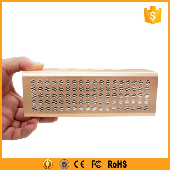 20W dual channel stereo aluminum power bank bluetooth speaker