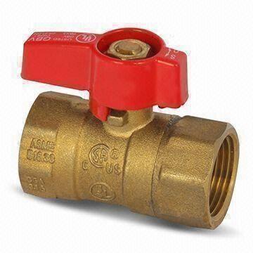3/4 Inches Ball Valve, Made of Brass, AGA Certified