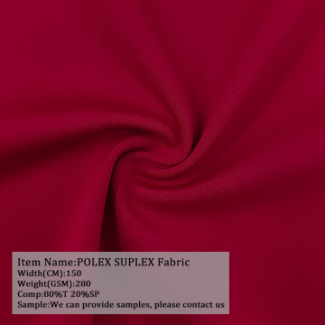 Hot Selling Polyester Knitted Elastic POLEX SUPLEX Fabric