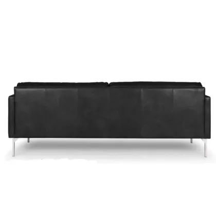 High-End Echo Oxford Black Leather Sofa