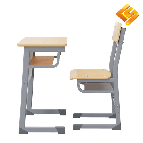 Элегантный серый письменный стол со стальной рамой