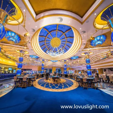 High luxury custom hotel lobby restaurant hall chandelier custom project chandelier creative high-end hotel chandelier