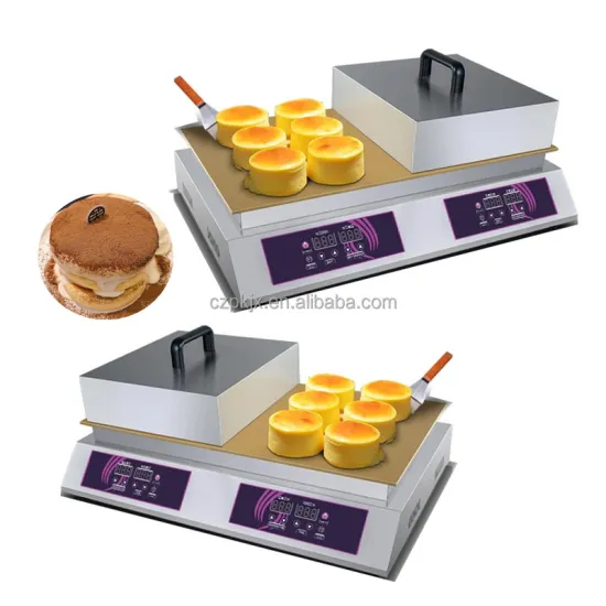 Arabic Mini Pancake Souffle Baking Machine - Double Head Souffle Maker for Commercial Kitchens