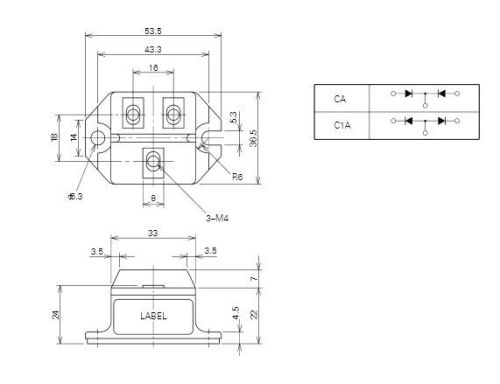 Rm100ca-12f   Rm100ca-12f High Speed Switching Use Insulated Type   Mitsubishi Igbt Power Module