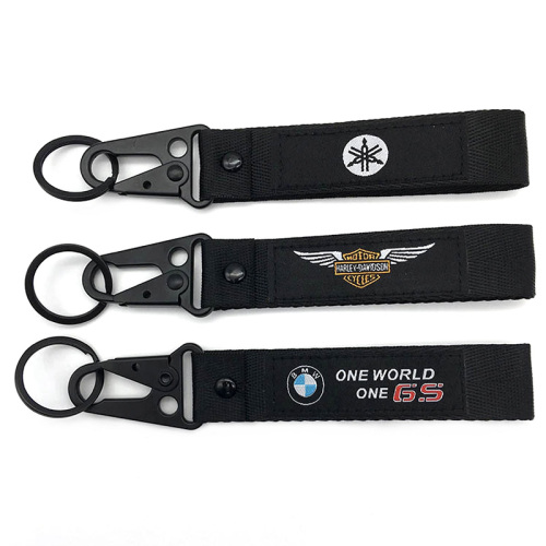 China Custom Fashion Short Lanyard Airplane Seat Belt Keychain Supplier