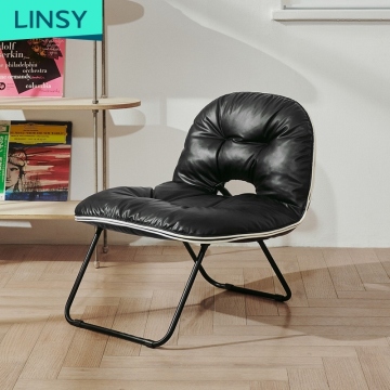 Linsy Modern Lounge Chair: Portable Indoor/Outdoor Single Seat for Living Room and Office
