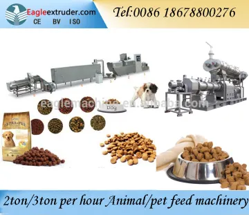 Made in China 1ton/h,2ton/h animal feed machine/dog food making machinery/dog food machine