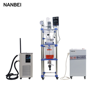 Jacketed Glass Reactor 10L Chemical Reactor for Research