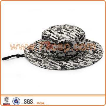 Distressed Camo Fisherman Hat Bush Hat