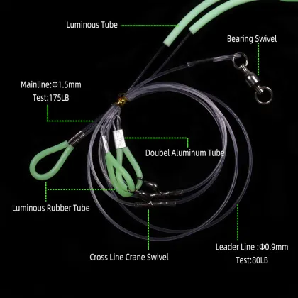 Customized Bulk Hand Tied Strong Hapuka Grouper Cod Sabiki Rig for Deep Sea