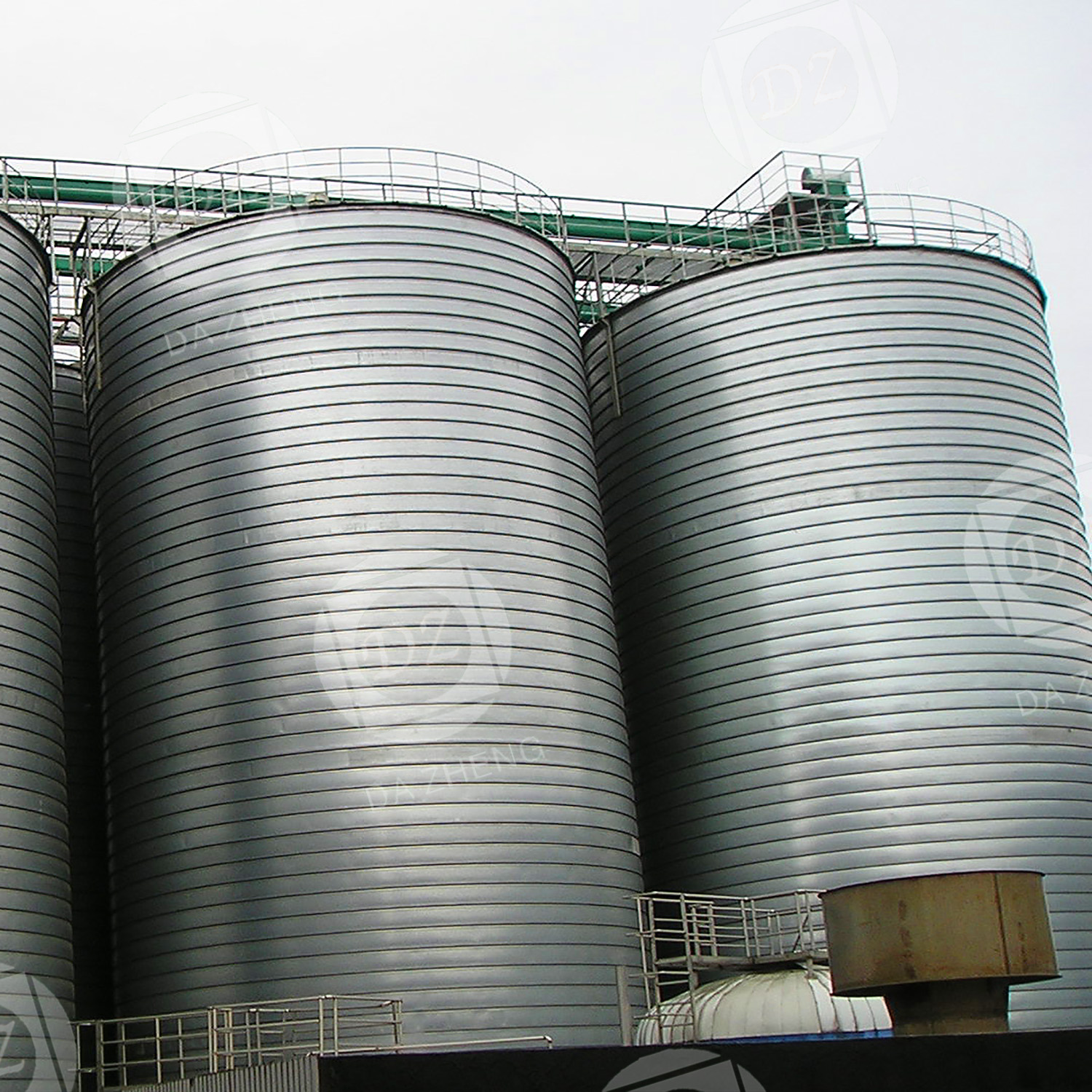 Гофрирана стоманена плоча силоз за съхранение на селска царевица