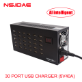 30-Port USB AI Smart Charger with LED Indicator