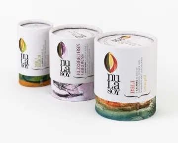 Tea Round Packaging Printed Box With Rolling Edge