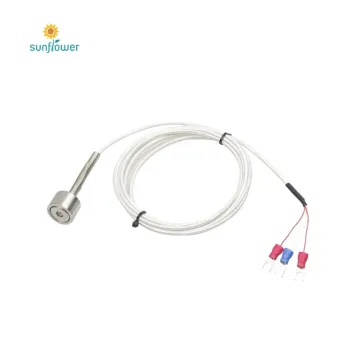 High-Temperature Armored WZP Temperature Sensor: PT100/PT1000 RTD with Single Thread