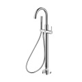 Round Single lever bath mixer floor-standing