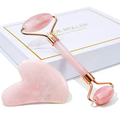 Jade Roller & Gua Sha: Ultimate Tools for Facial Beauty, Skin Care, and Muscle Relaxation