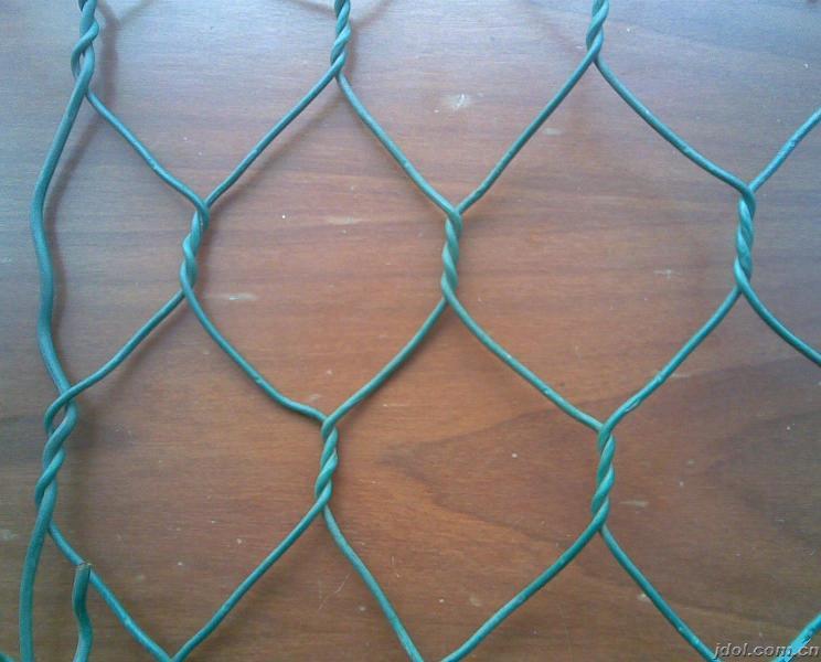 PVC recubierto de malla de alambre Hexagonal galvanizado