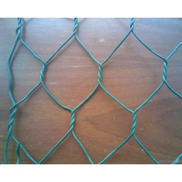 PVC recubierto de malla de alambre Hexagonal galvanizado